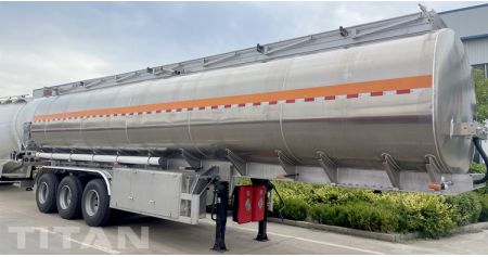 Aluminum Tanker 42000 Liters Fuel Tank Trailer will be sent to Jamaica