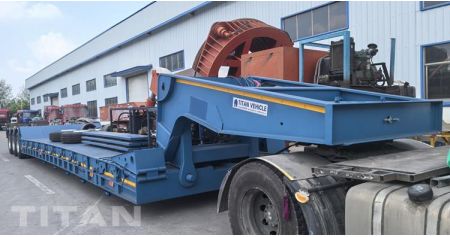 3 Axle and 4 Axle Lowboy Trailer Ready Ship to Jamaica