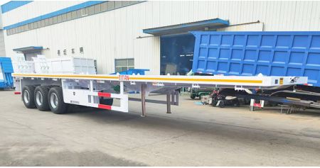 Tri Axle Flat Bed Trailer is Ready to Jamaica