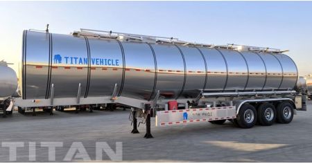  3 Axle 45000 Liters Aluminum Tanker Trailer will Send to Jamaica
