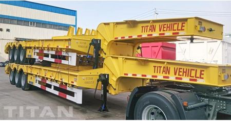40 Feet Low Bed Trailer Truck Ready Ship to Jamaica