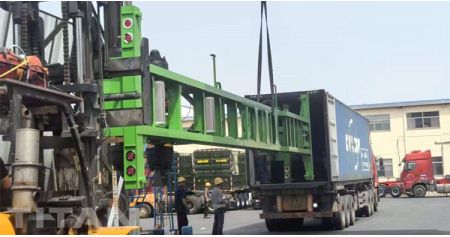 CIMC Gooseneck Container Chassis Skeleton Trailer will be sent to Jamaica
