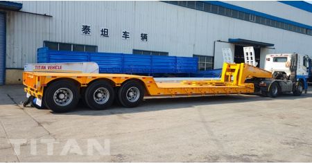 3 Axle Lowboy Gooseneck Trailer will be Sent to Jamaica
