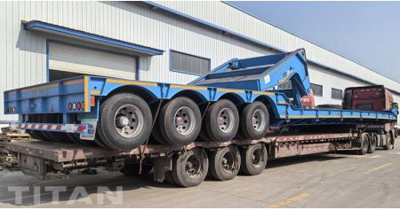 4 Axle Detachable Gooseneck Trailer will be sent to Jamaica