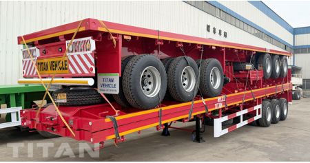 3 Units of 40 Foot Flatbed Trailers Ready Ship to Jamaica