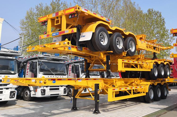 CIMC Tri Axle 40ft Skeleton Semi Trailer for Sale in Jamaica