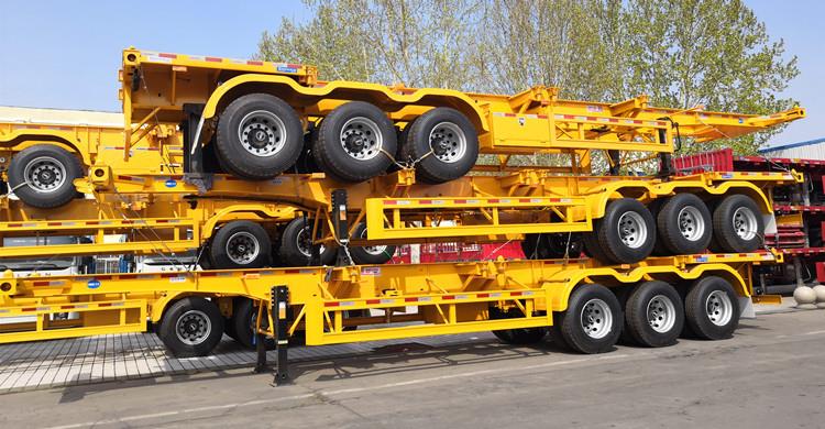 CIMC Tri Axle 40ft Skeleton Semi Trailer for Sale in Jamaica