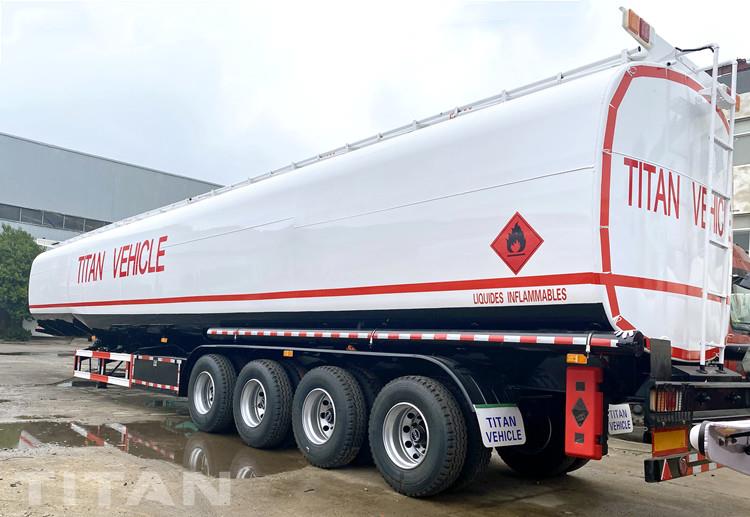 4 Axle 75000 Liters Fuel Tanker Trailer for Sale in Jamaica