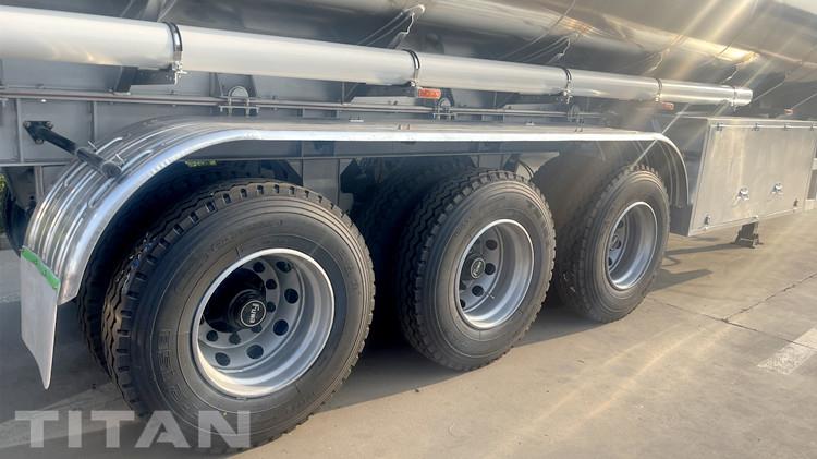 Aluminum Tanker 42000 Liters Fuel Tank Trailer for Sale in Jamaica