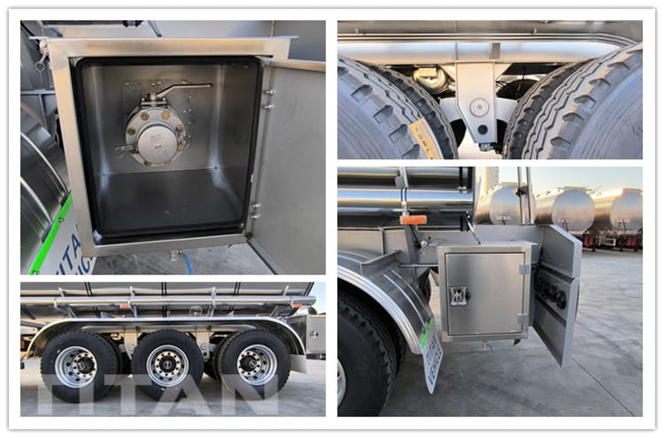  3 Axle 45000 Liters Aluminum Tanker Trailer for Sale in Jamaica