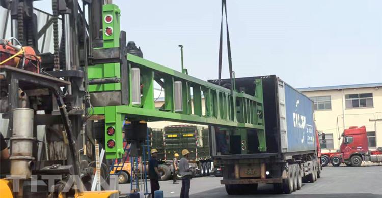 CIMC Gooseneck Container Chassis Skeleton Trailer will be sent to Jamaica