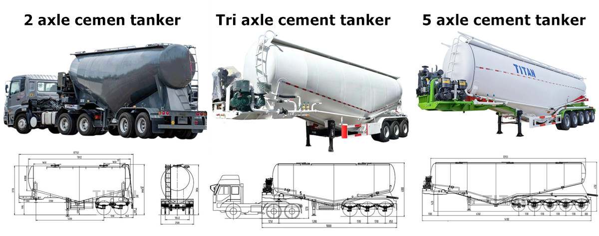 Dry Bulk Cement Tanker Truck Trailer for Sale in Jamaica