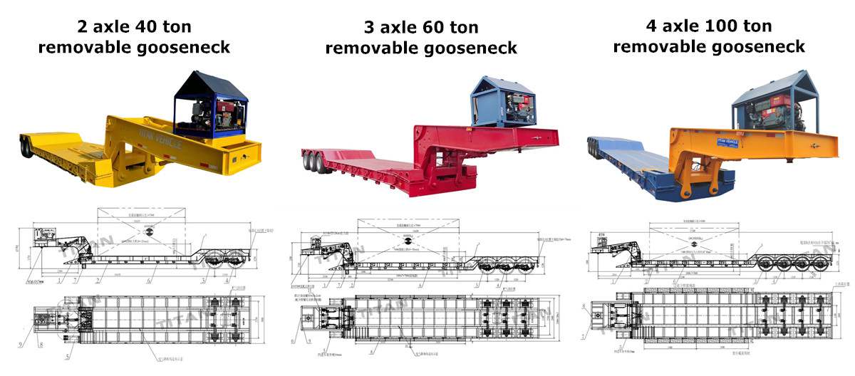 Removable Detachable Gooseneck Trailer for Sale in Jamaica