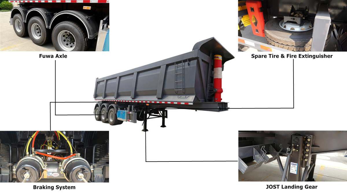 CIMC Tipper Trailer | CIMC Dump Semi Trailer for Sale in Jamaica