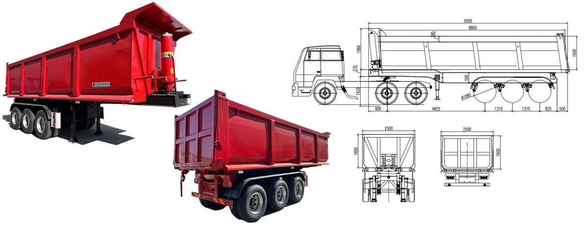 CIMC Tipper Trailer | CIMC Dump Semi Trailer for Sale in Jamaica