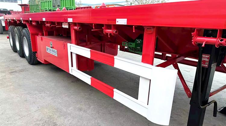 3 Axle 40 Foot Flatbed Semi Trailer for Sale Manufacturers in Jamaica Montego Bay