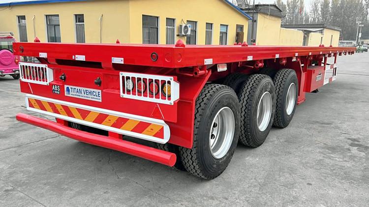 3 Axle 40 Foot Flatbed Semi Trailer for Sale Manufacturers in Jamaica Montego Bay