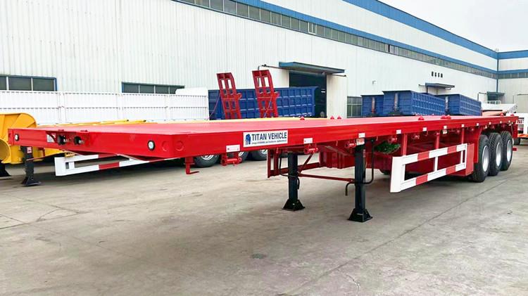 3 Axle 40 Foot Flatbed Semi Trailer for Sale Manufacturers in Jamaica Montego Bay