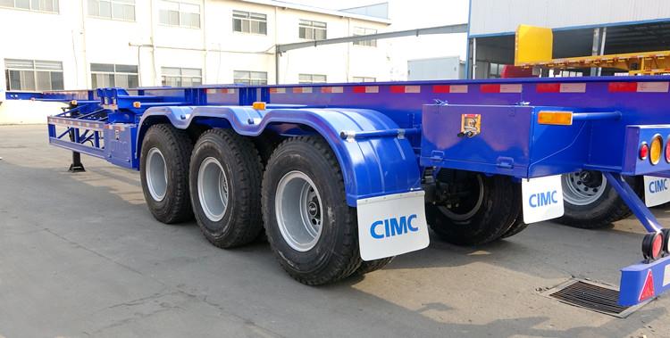 CIMC 40 Foot Tri Axle Intermodal Chassis Trailers for Sale