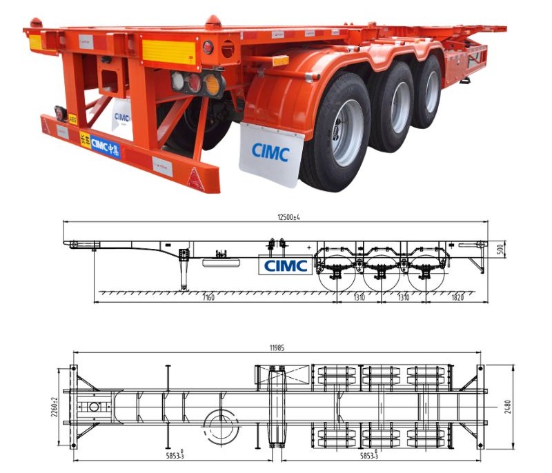 CIMC Container Chassis Trailer | Qingdao Cimc Special Vehicles Co Ltd