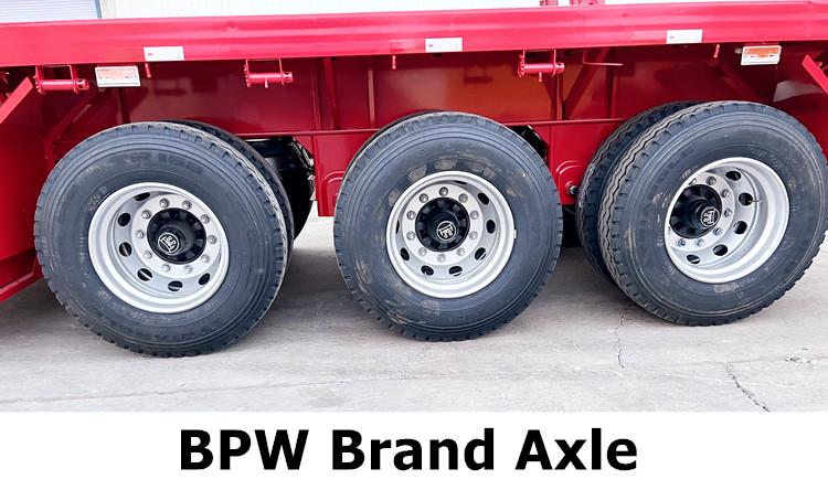 3 Axle 40 FT Flatbed Semi Trailer for Sale Price in Jamaica Montego Bay