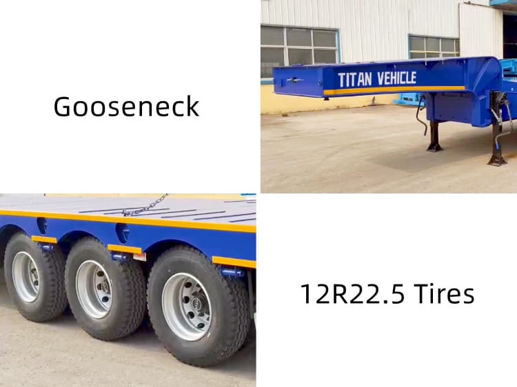 3 Axle 60T Low Bed Trailer for Sale in Jamaica