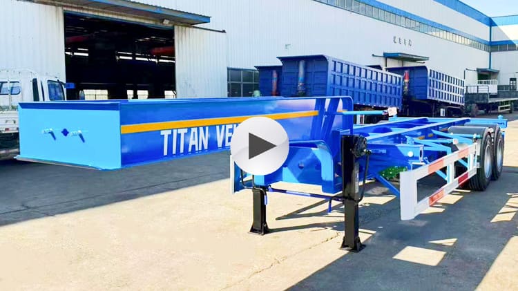 2 Axle 20Ft Shiping Container Chassis for Sale in Jamaica