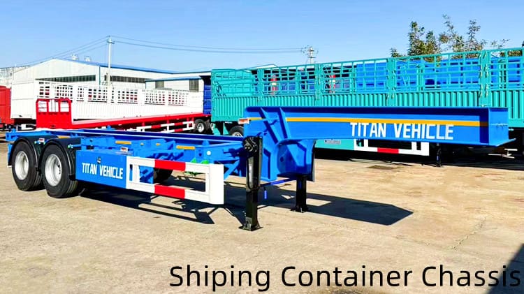 2 Axle 20Ft Shiping Container Chassis for Sale in Jamaica