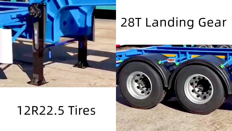 2 Axle 20Ft Shiping Container Chassis for Sale in Jamaica