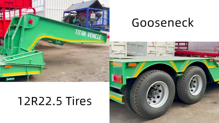 2 Axle Hydraulic Lowboy Gooseneck Trailer for Sale in Jamaica