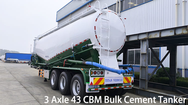 3 Axle 43 CBM Bulk Cement Tankers for Sale in Jamaica