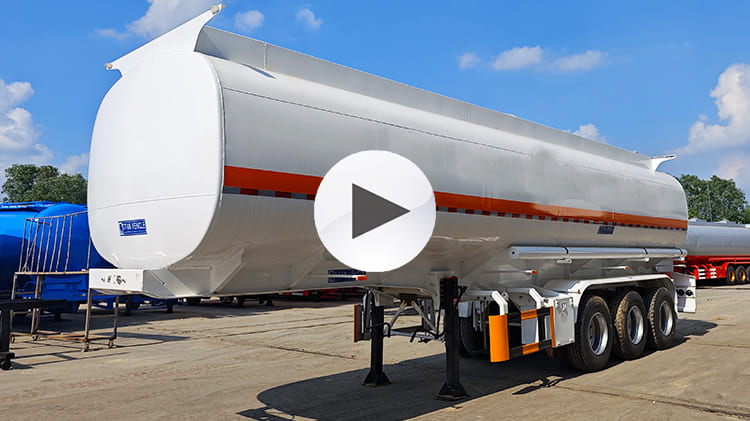 Tri Axle 45000 Liters Fuel Tanker Transport Trailer for Sale in Jamaica