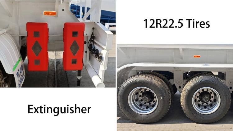 Tri Axle 45000 Liters Fuel Tanker Transport Trailer for Sale in Jamaica