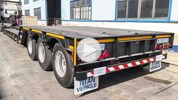 3 Axle 60 Ton Hydraulic Lowboy Gooseneck Semi Trailer for Sale in Jamaica