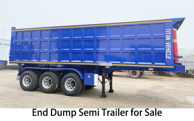 Tri Axle End Dump Trailers for Sale | Dump Truck Trailer for Sale in Jamaica