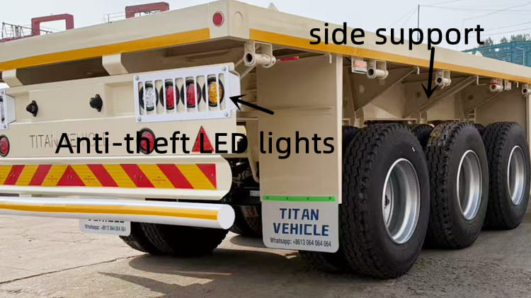 Tri Axle Flatbed Semi Trailer for Sale in Jamaica
