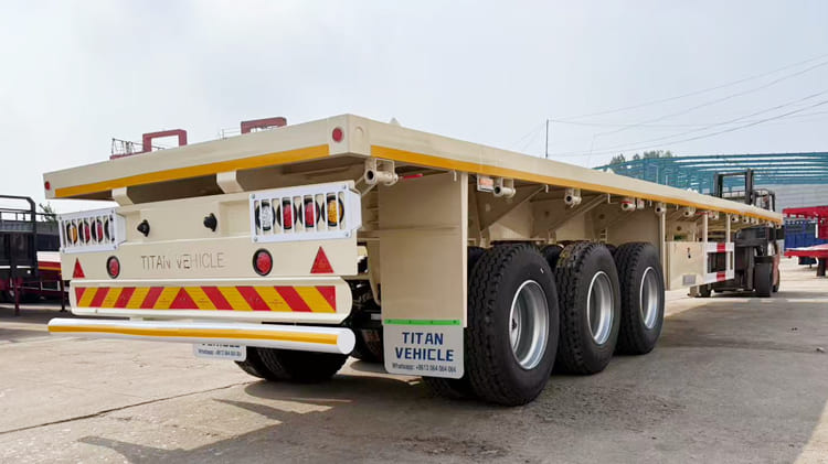 Tri Axle Flatbed Semi Trailer for Sale in Jamaica