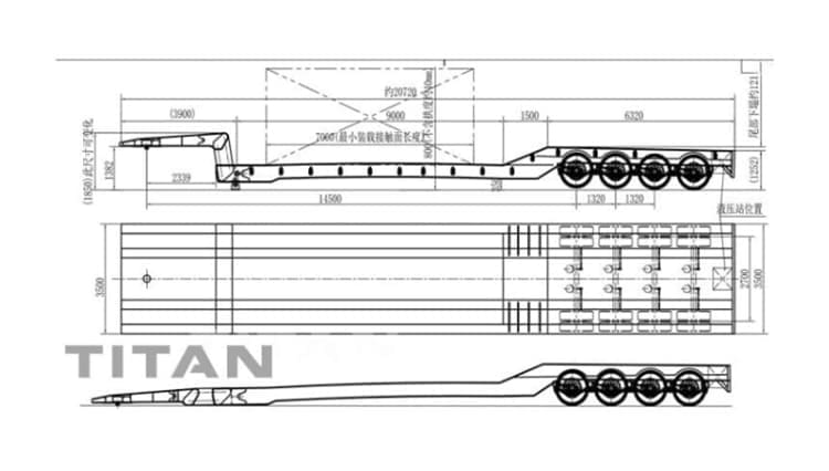 Folding Gooseneck Lowboy Trailer for Sale in Jamaica