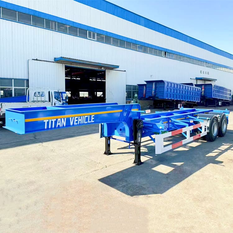 2 Axle 20Ft Shiping Container Chassis