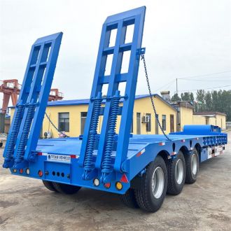 3 Axle 60T Low Bed Semi Trailer