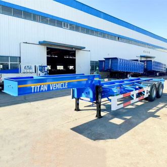 2 Axle 20Ft Shiping Container Chassis