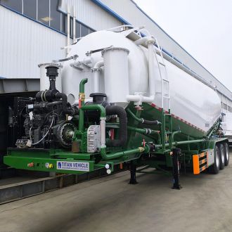 3 Axle 43 CBM Bulk Cement Tanker Trailers