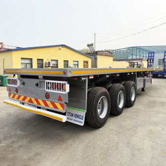 3 Axle 40 Ft Flatbed Trailer