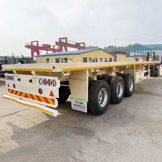 Tri Axle Flatbed Semi Trailer